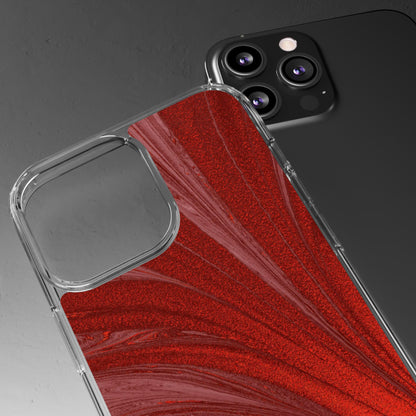 Clear Phone Case – Crimson Current