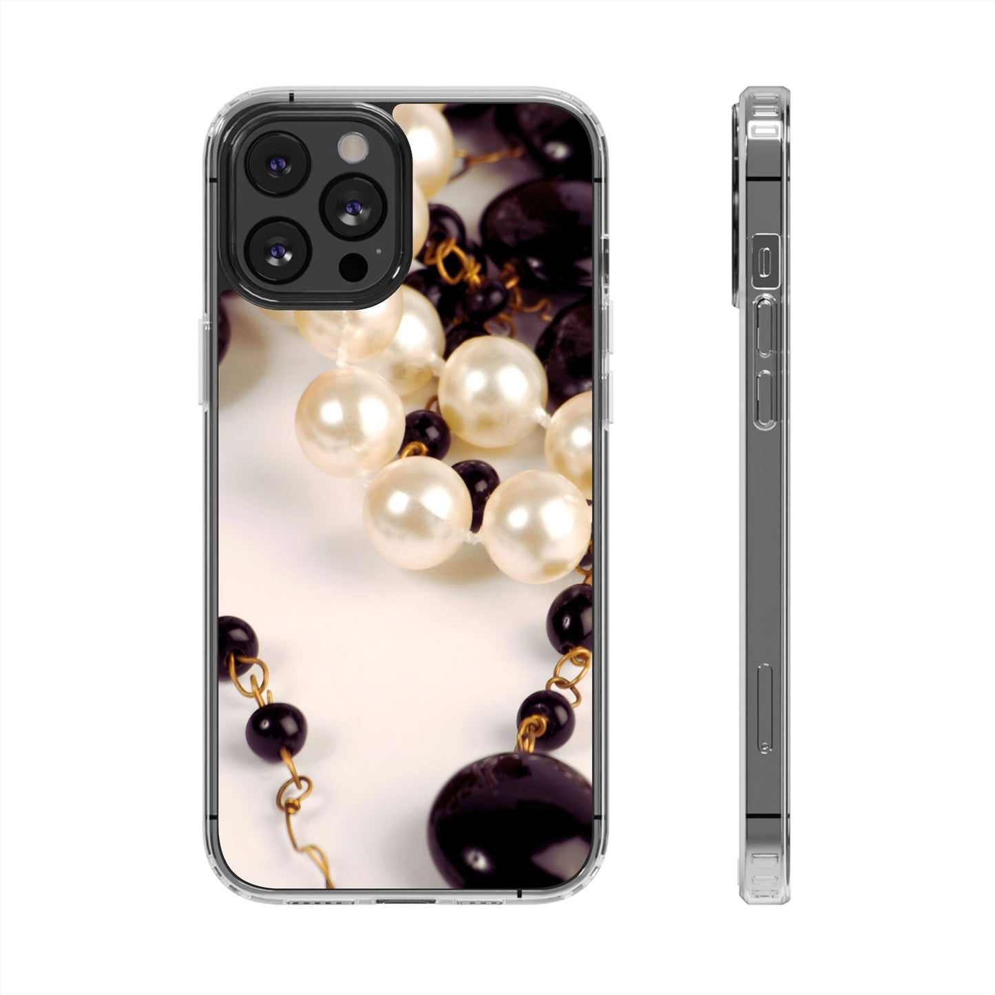 Clear Magnetic Phone Case – Noir Pearl