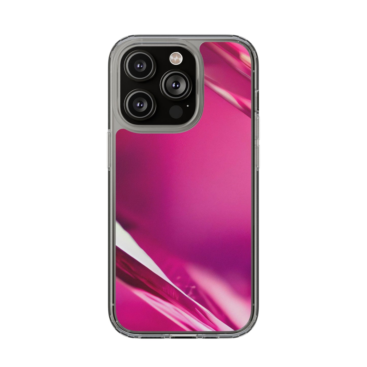 Clear Phone Case – Magenta Motion