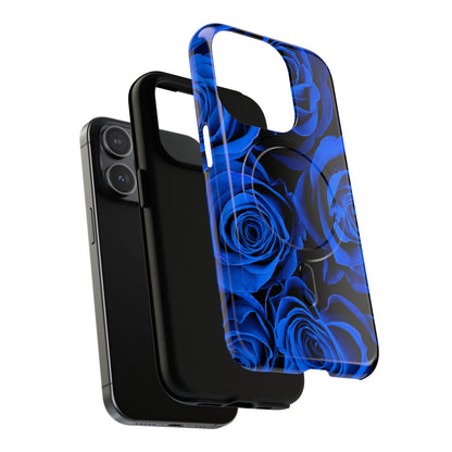 Protective Magnetic Phone Case – Midnight Bloom