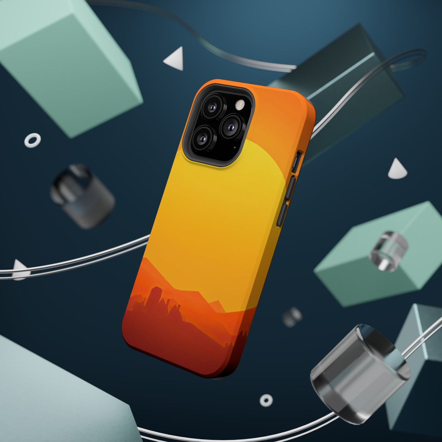 Wireless-Charging Compatible Case – Desert Sunrise
