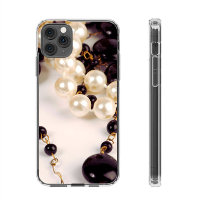 Clear Phone Case – Noir Pearl