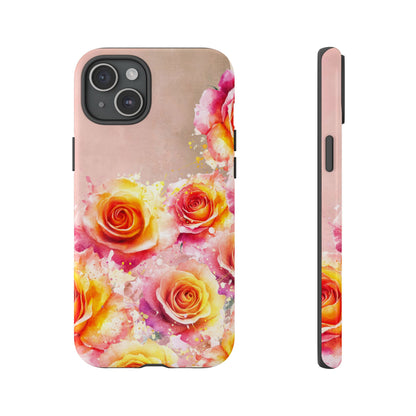 Protective Phone Case – Sunset Roses