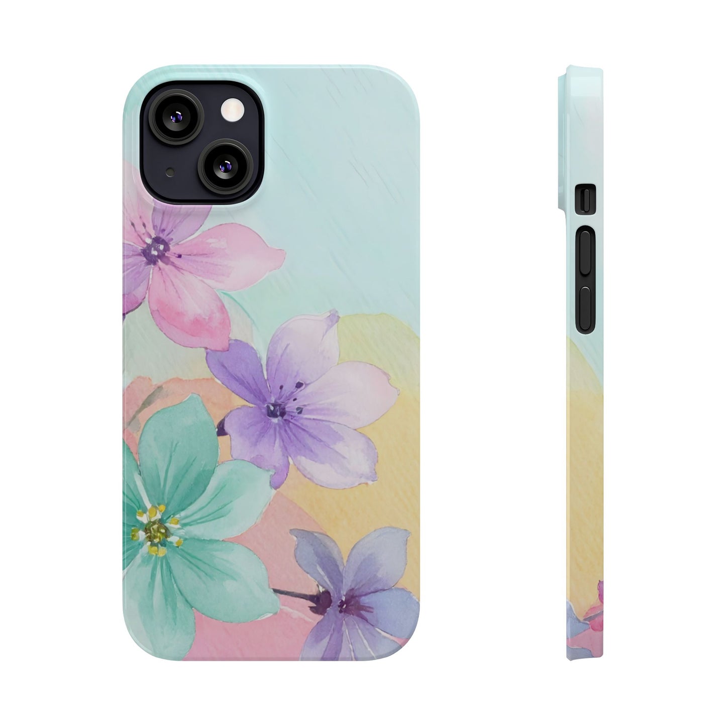 Slim Phone Case – Water Petal
