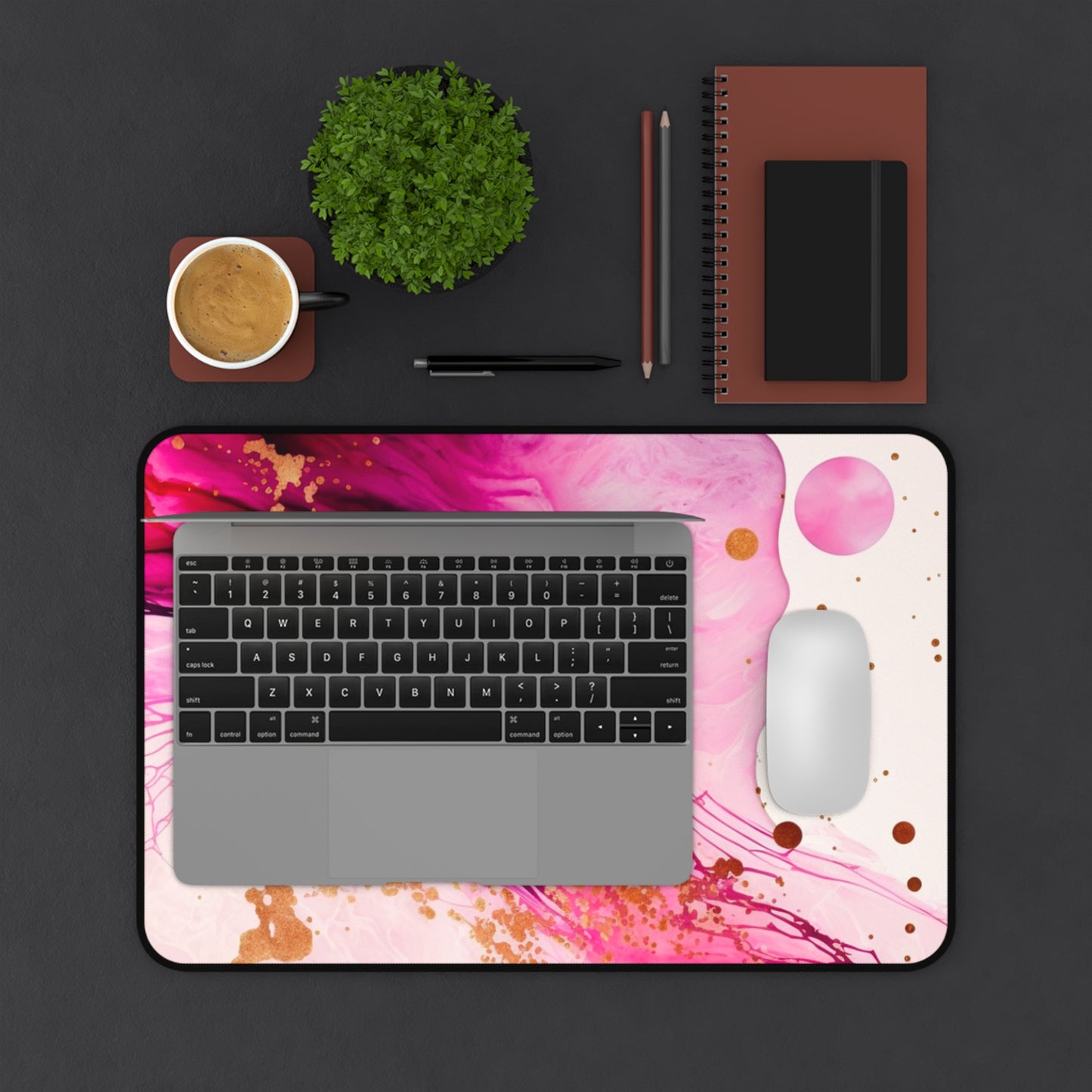 Neoprene Desk Mat – Blush & Burn