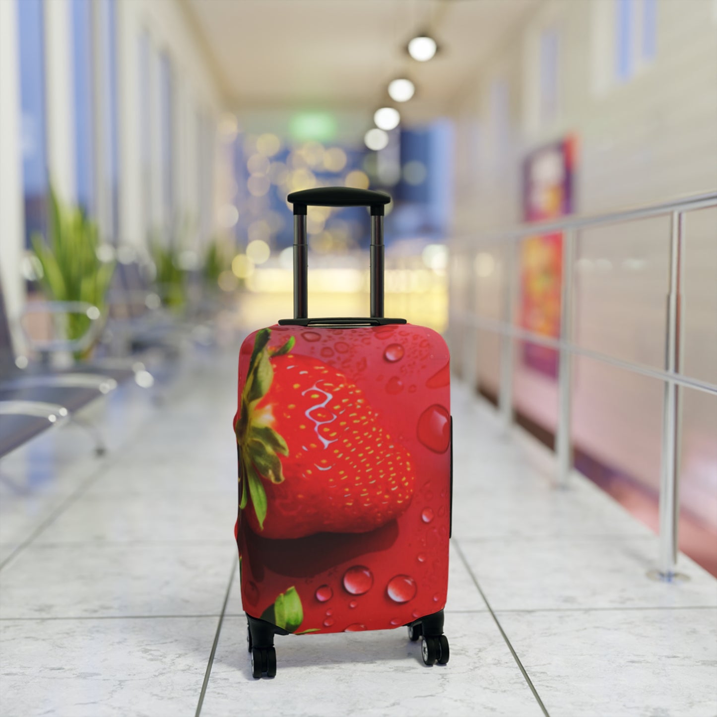 Luggage Cover – Strawberry Drip