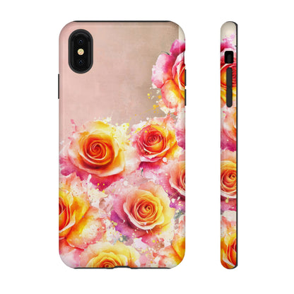 Protective Phone Case – Sunset Roses