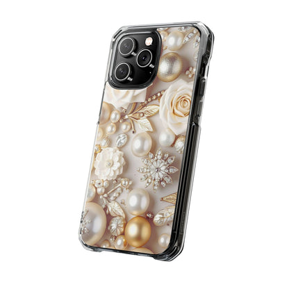 Clear Magnetic Phone Case – Ivory Opulence