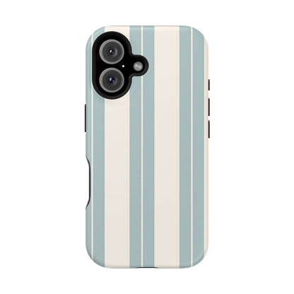 Wireless-Charging Compatible Case – Coastal Stripe