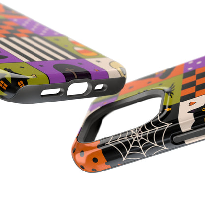 Impact-Resistant Phone Case – Spooky Patchwork