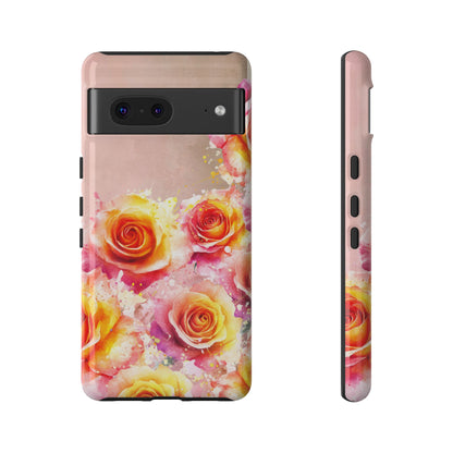 Protective Phone Case – Sunset Roses