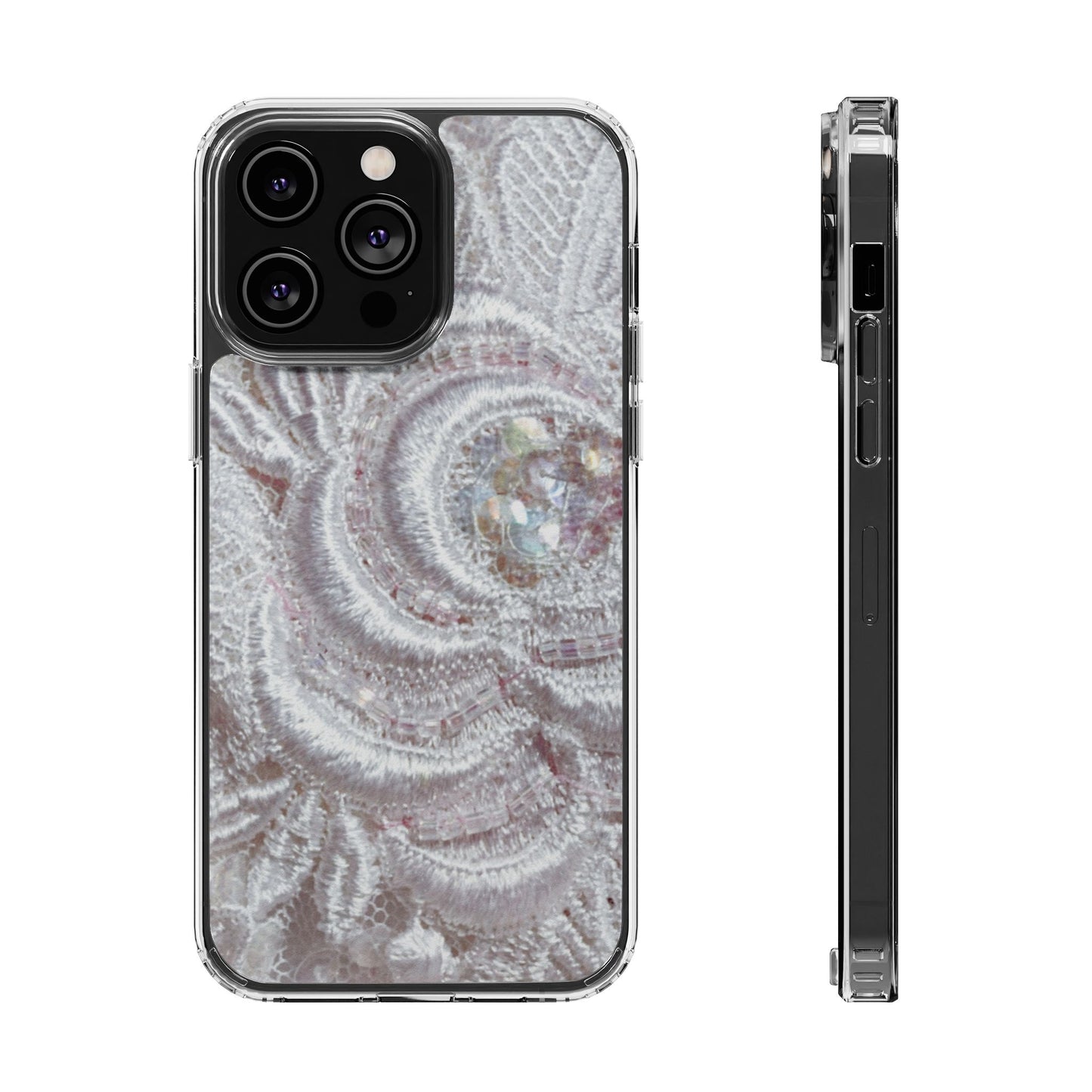 Clear Phone Case – Lace Veil
