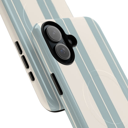 Protective Magnetic Phone Case - Coastal Stripe