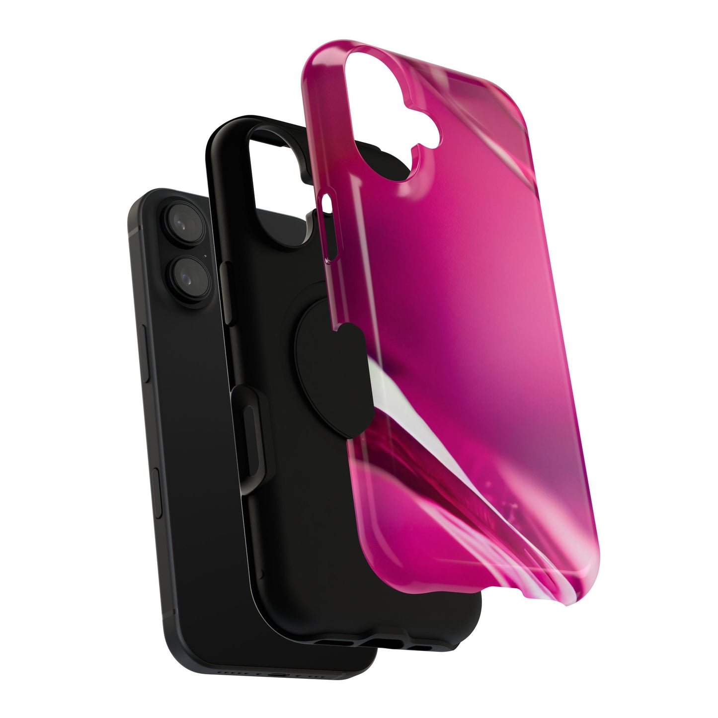 Impact-Resistant Phone Case – Magenta Motion
