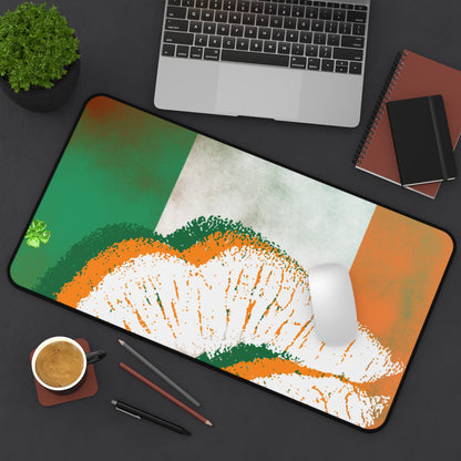 Neoprene Desk Mat – Irish Lip St. Patrick’s Day Design