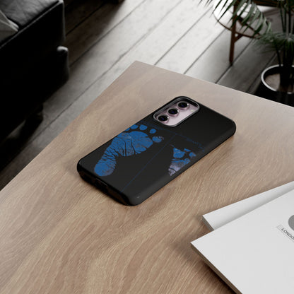 Protective Phone Case – Mom’s Little Blue Footprints
