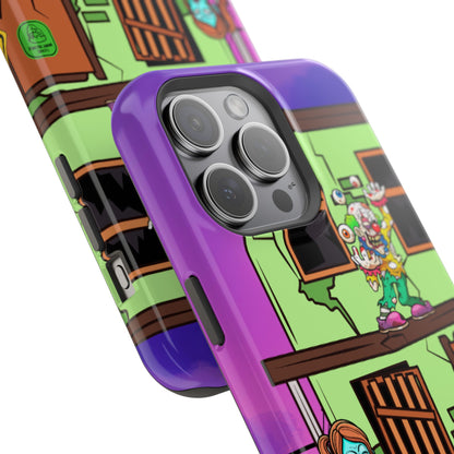 Zombie Arcade Phone Case — Colorful Cartoon Horror Impact-Resistant iPhone Cover