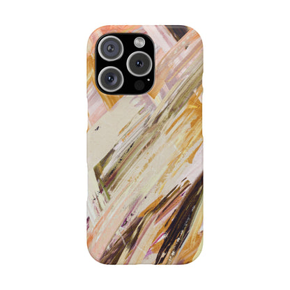 Snap Phone Case – Brush & Bronze