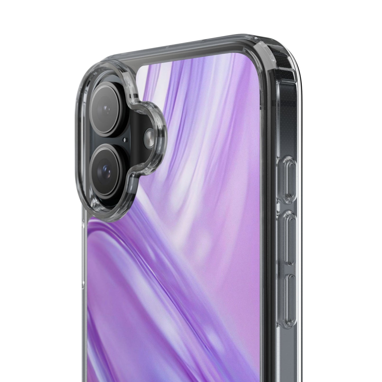 Clear Phone Case – Lavender Wave