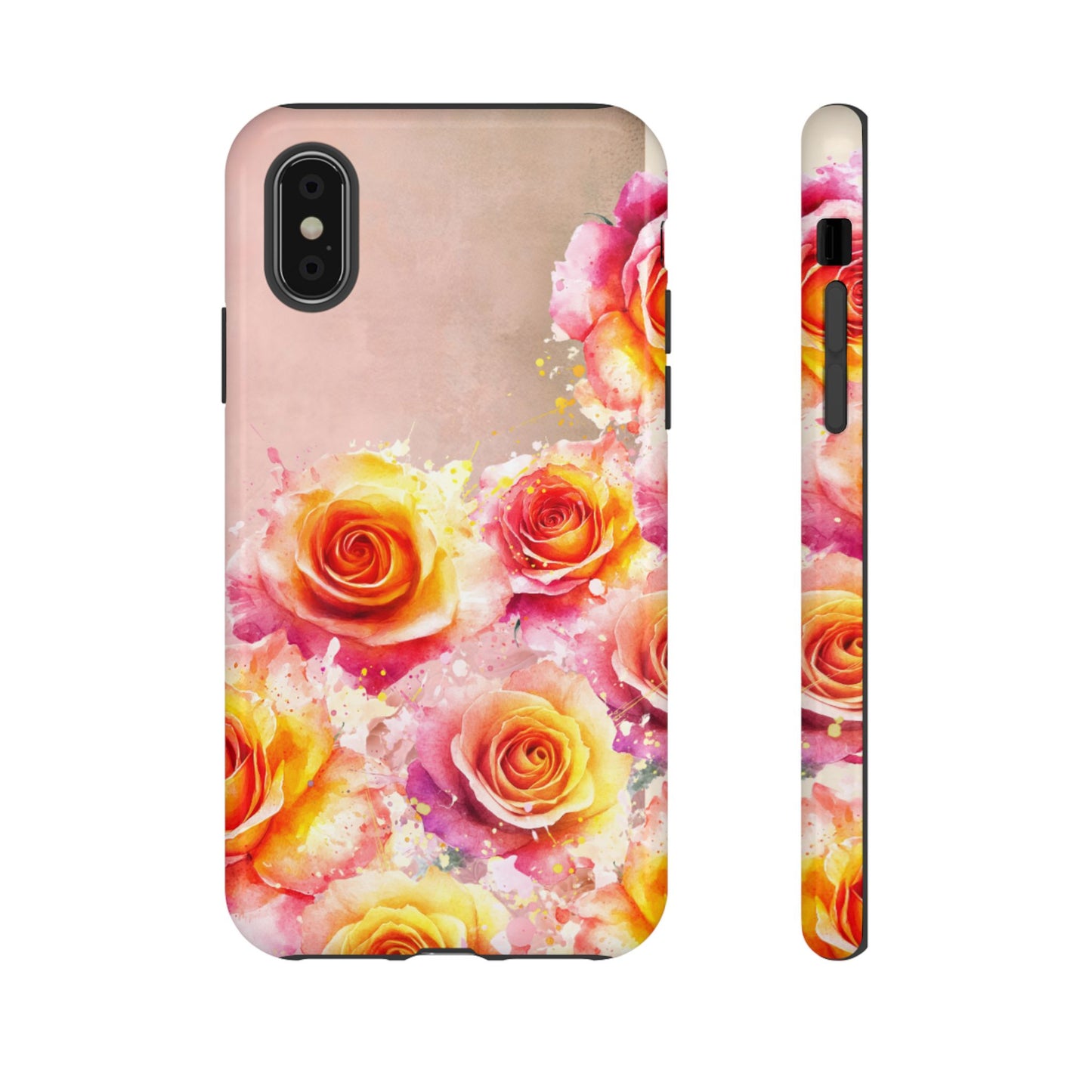 Protective Phone Case – Sunset Roses