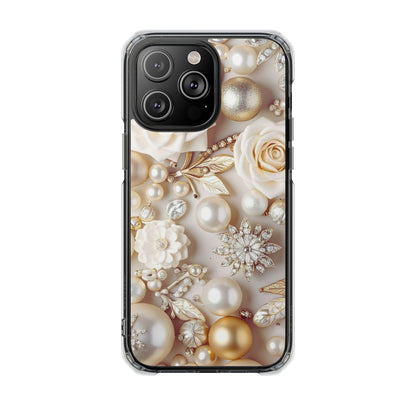 Clear Magnetic Phone Case – Ivory Opulence