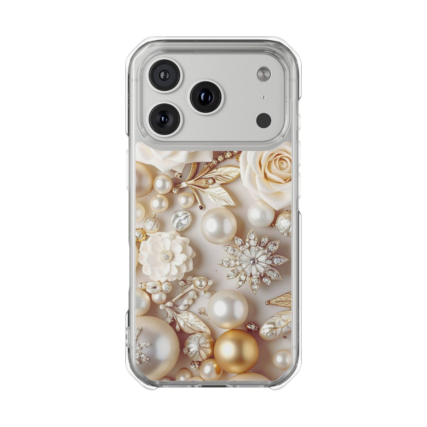 Clear Magnetic Phone Case – Ivory Opulence