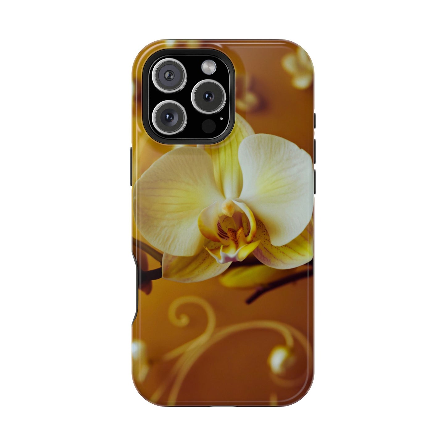 Protective Phone Case – Amber Orchid