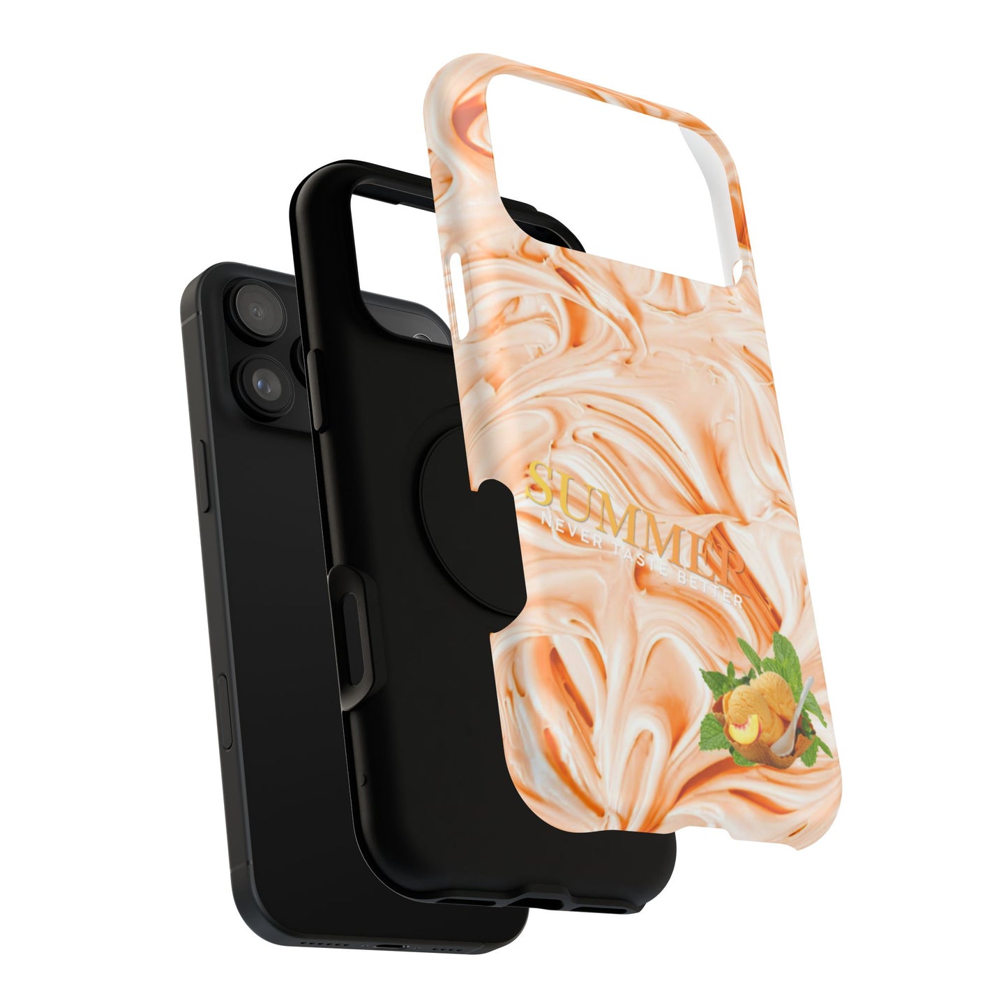Impact-Resistant Phone Case – Peach Sorbet
