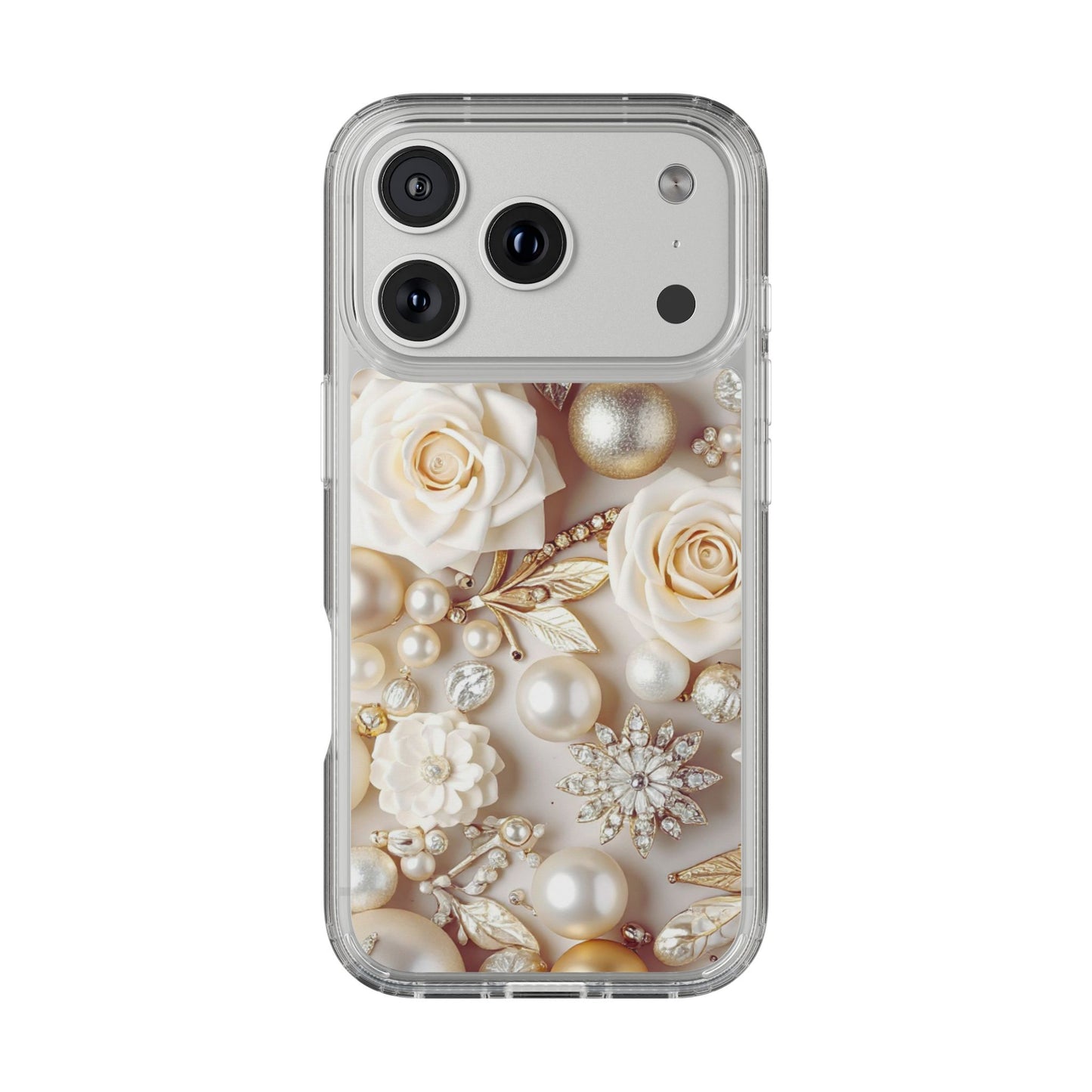 Clear Phone Case – Ivory Opulence