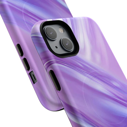 Protective Magnetic Phone Case – Lavender Wave