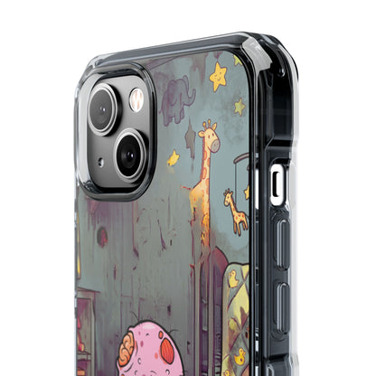 Clear Magnetic Phone Case — Cute Creepy Zombie Baby Design