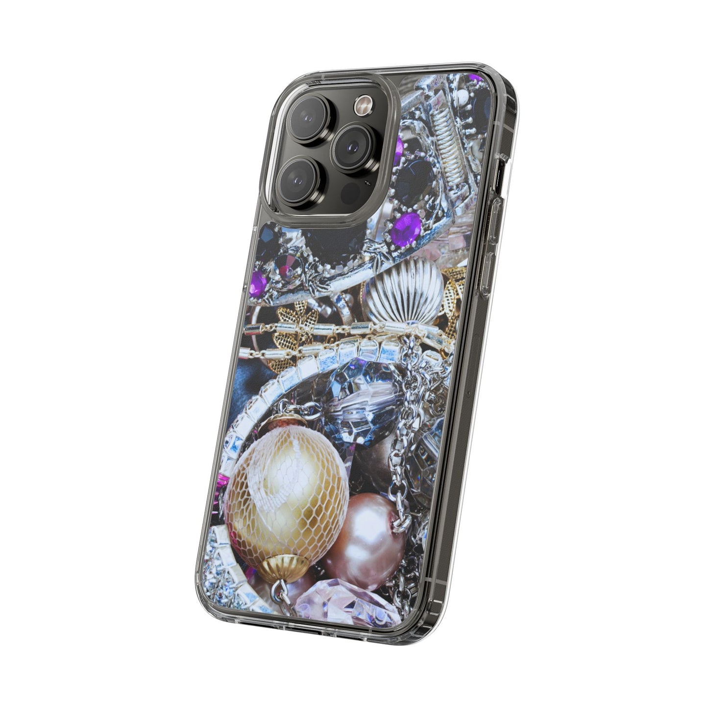 Clear Phone Case – Chrome Jewel