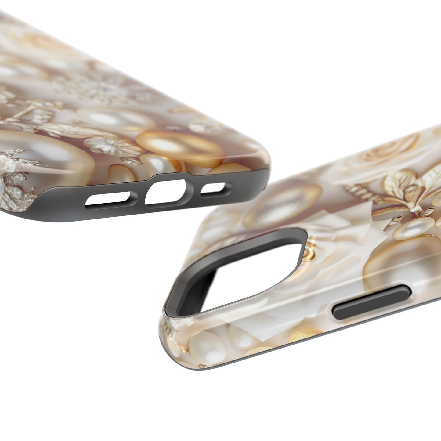 Impact-Resistant Phone Case – Ivory Opulence
