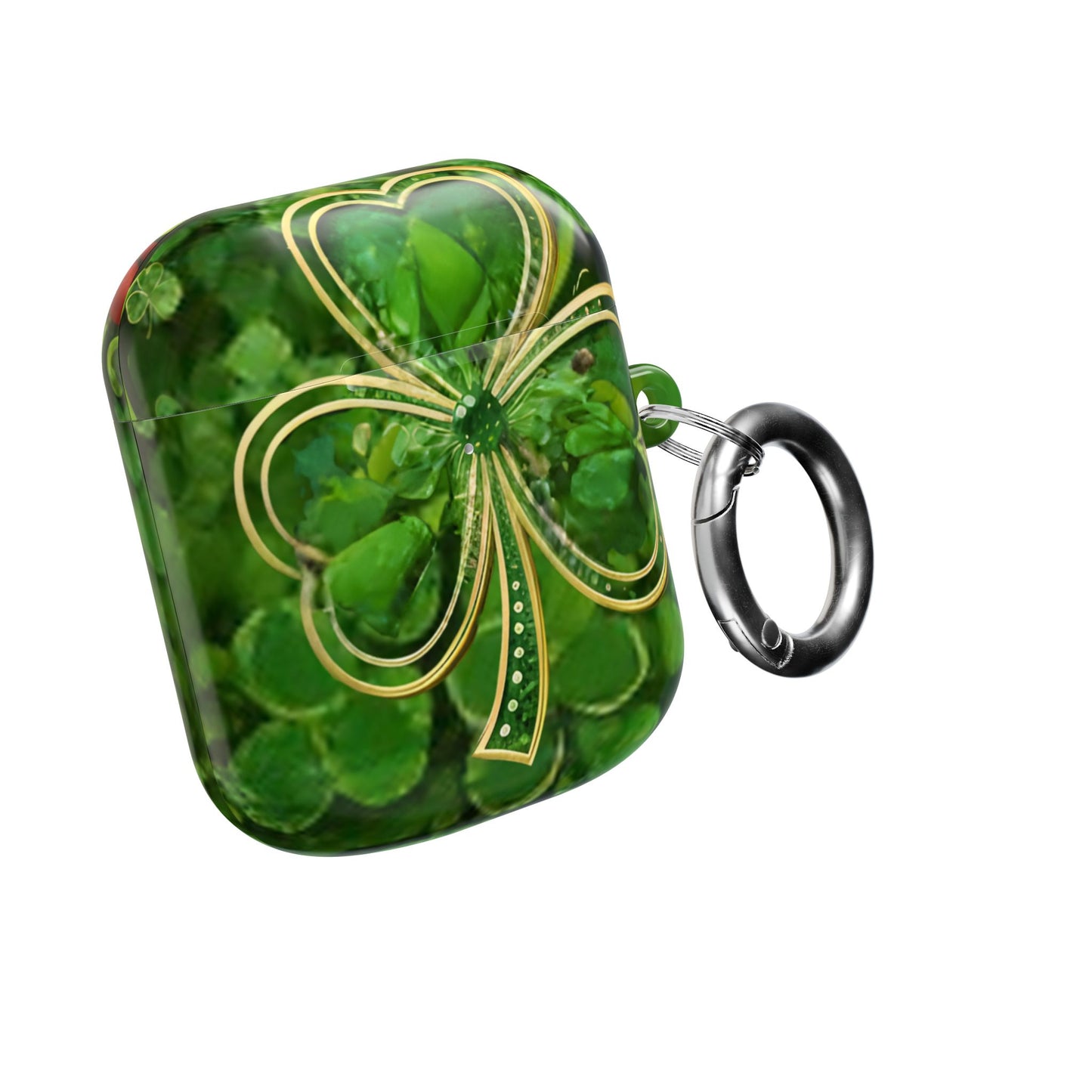 Earbud Case Cover – Lucky Clover Shamrock Kiss