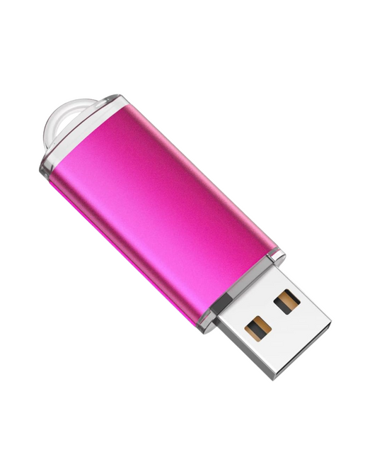 10-Pack 32GB USB 2.0 Flash Drives - Mixed Colors Data Storage
