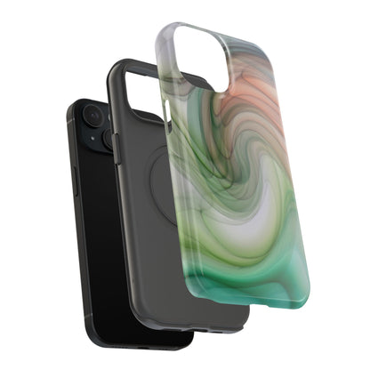 Impact-Resistant Phone Case – Marble Flow