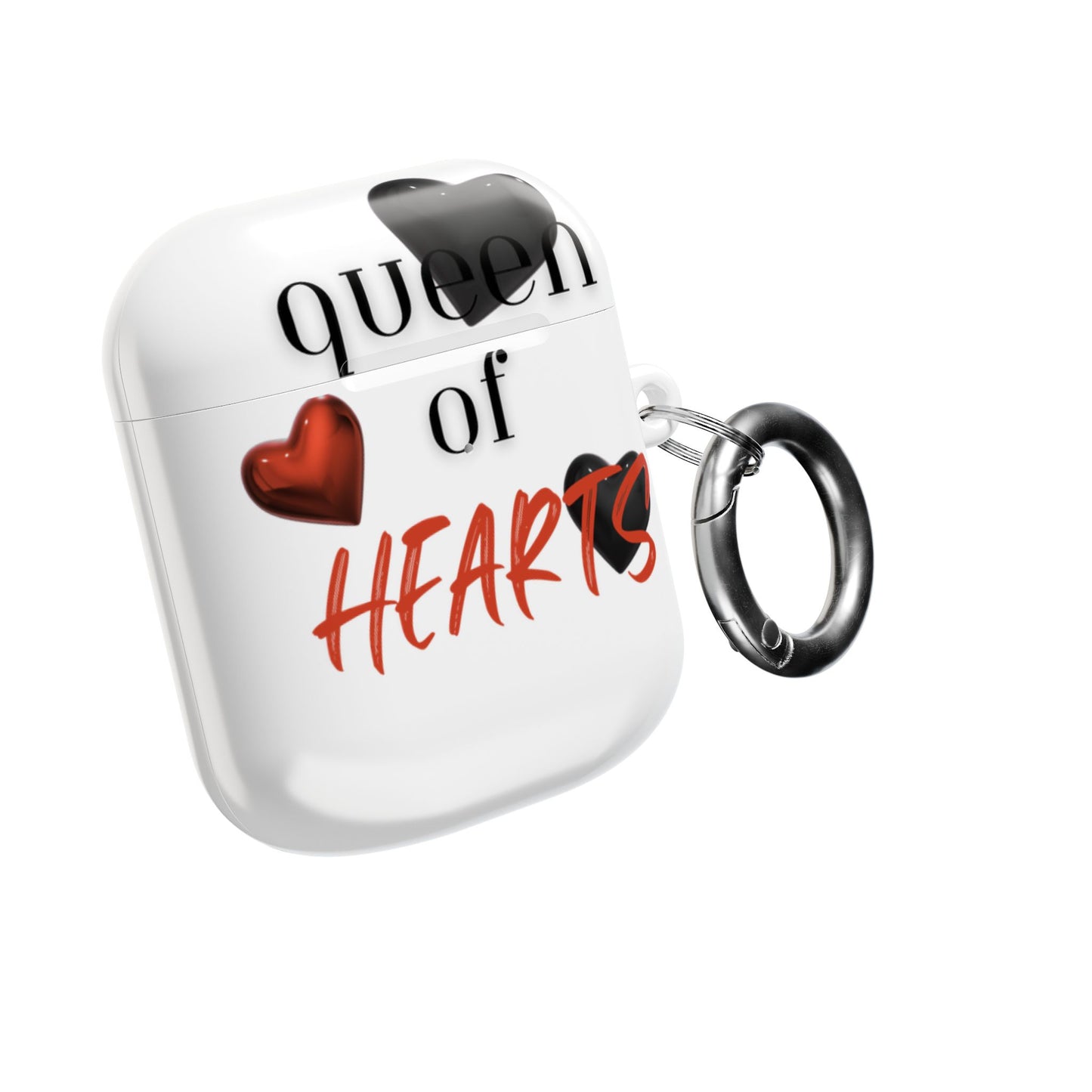 Earbud Case Cover – Queen of Hearts