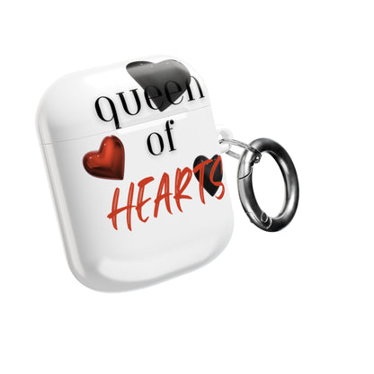 Earbud Case Cover – Queen of Hearts