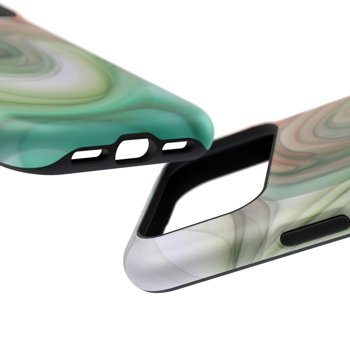 Impact-Resistant Phone Case – Marble Flow