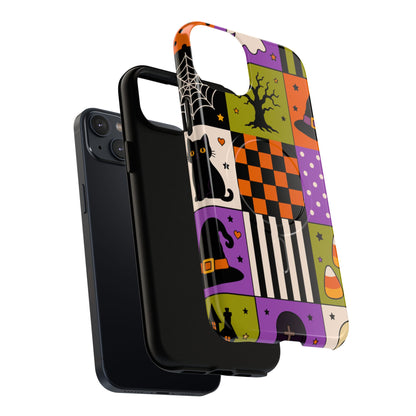 Protective Magnetic Phone Case – Spooky Patchwork
