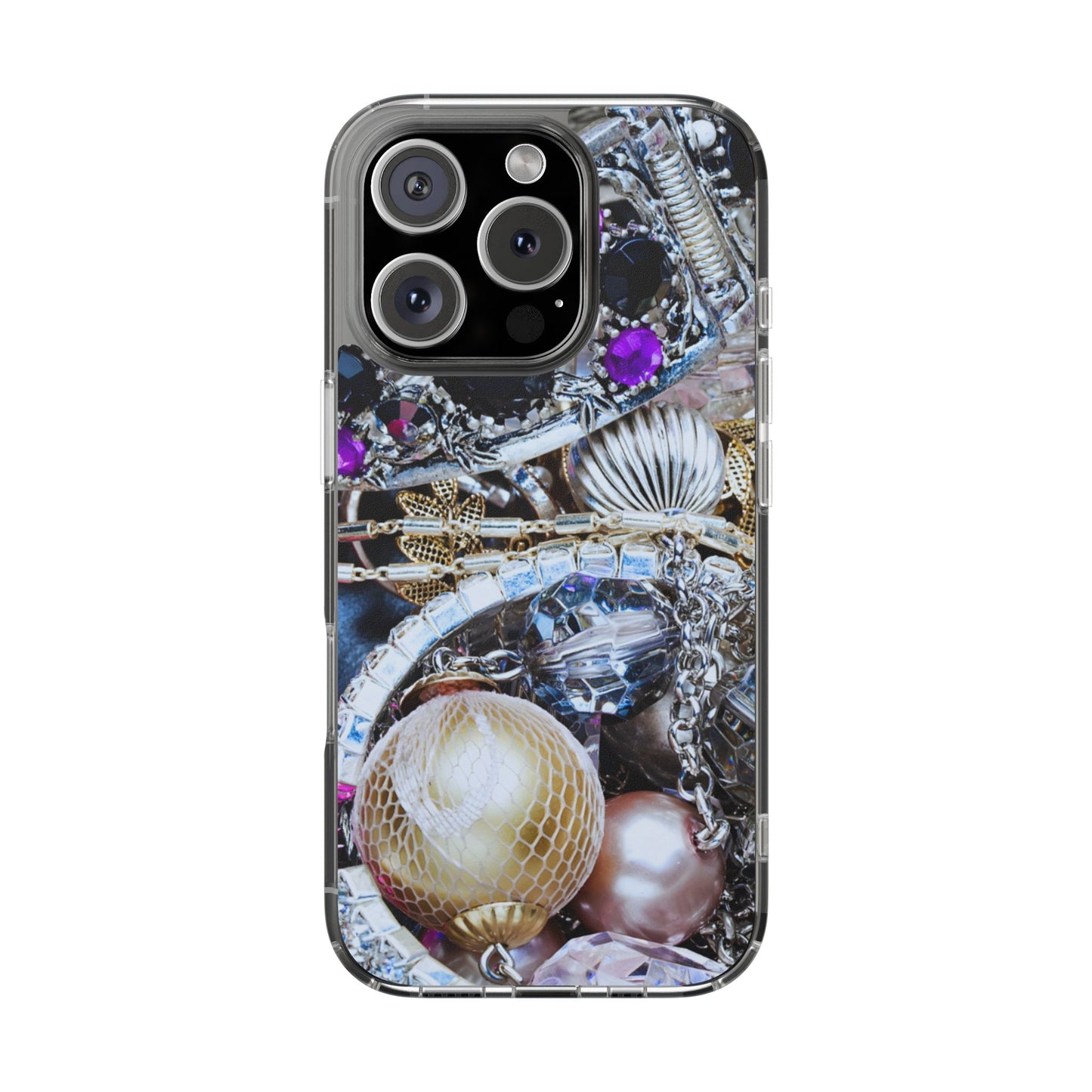 Clear Phone Case – Chrome Jewel