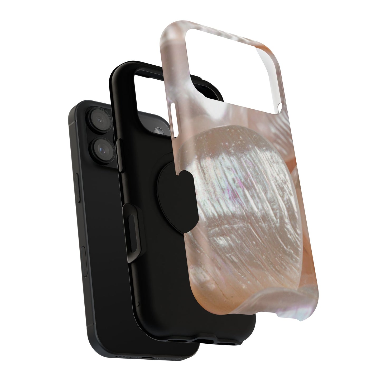 Impact-Resistant Phone Case – Blush Pearl