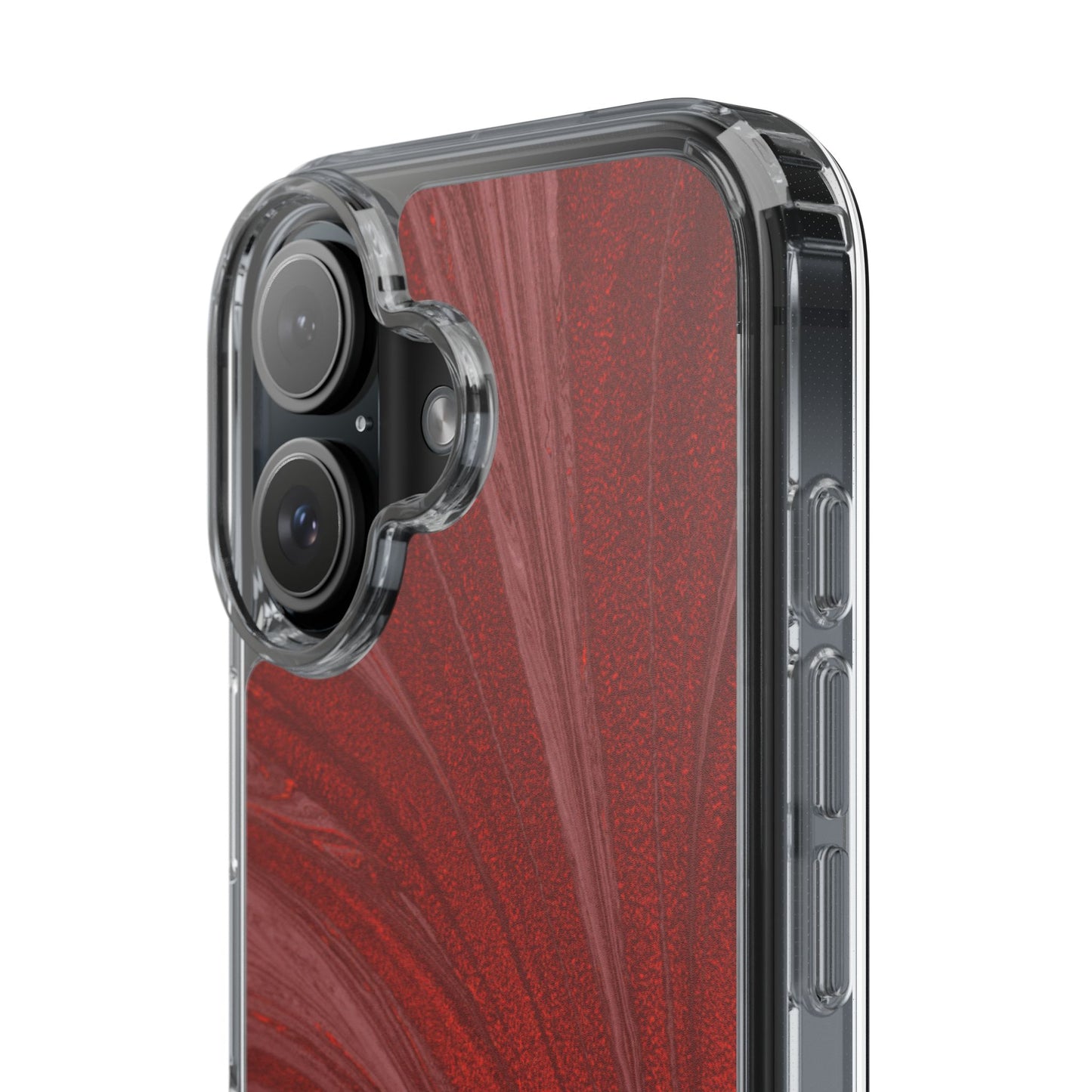 Clear Phone Case – Crimson Current