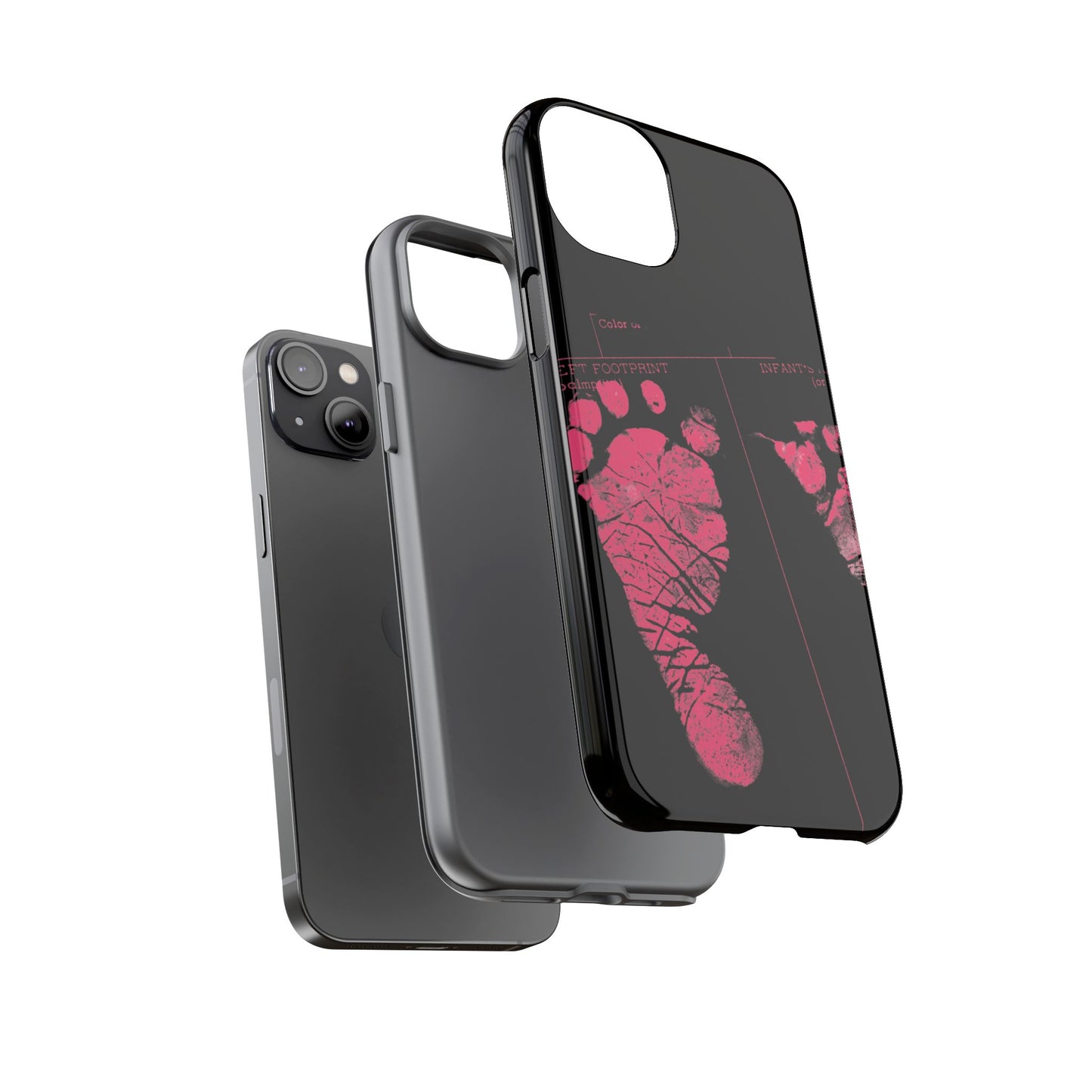 Protective Phone Case – Mom’s Little Pink Footprints