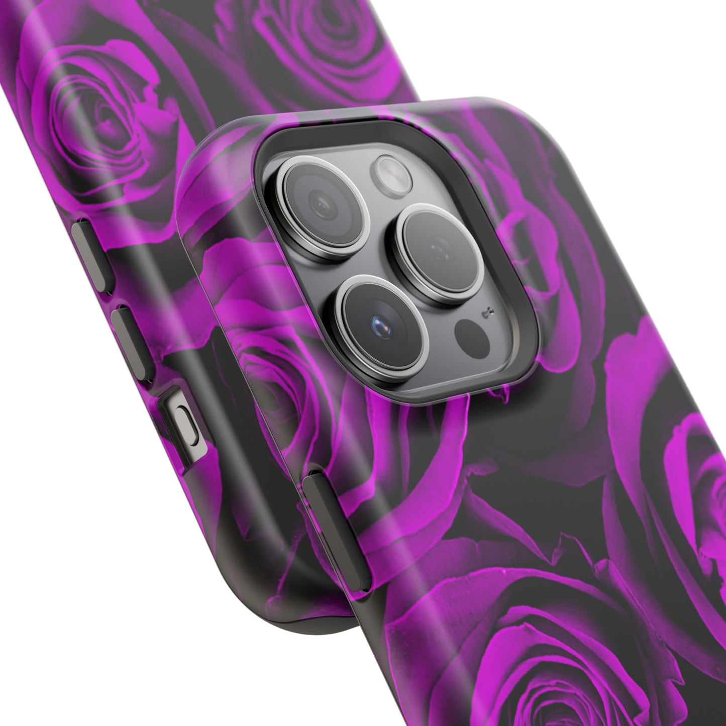 Wireless-Charging Compatible Case – Amethyst Roses