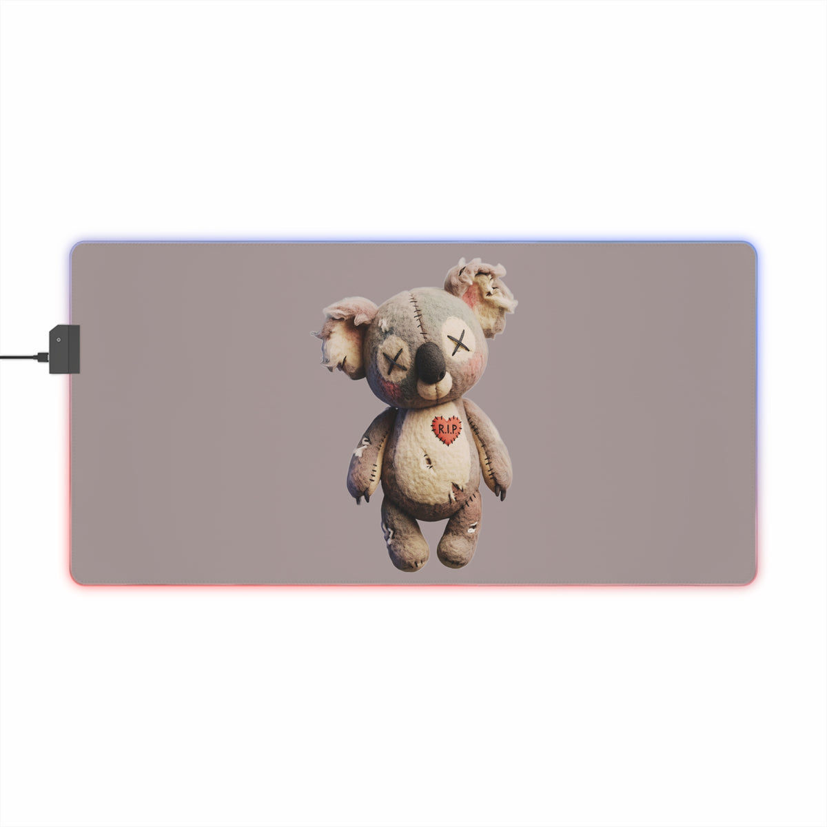 Gaming LED Desk Mat – Cursed Cuddles