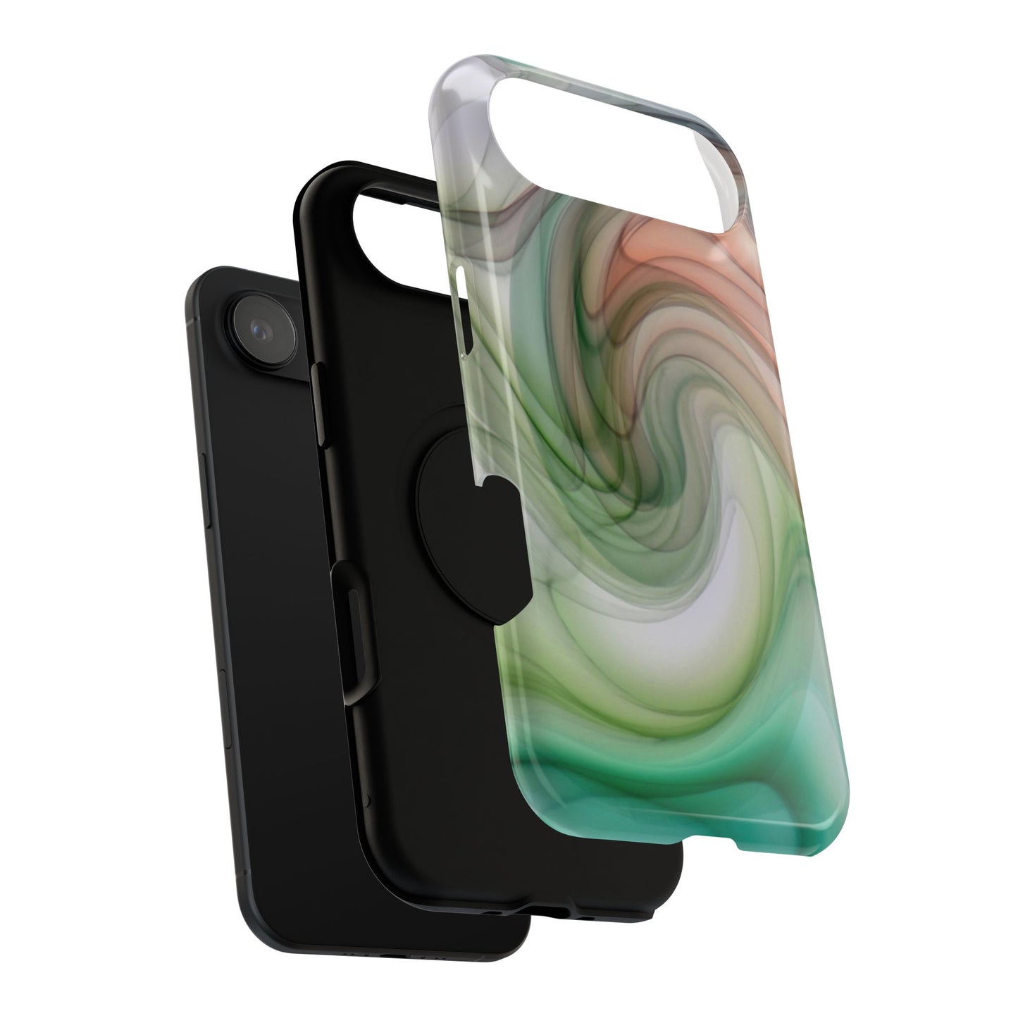 Impact-Resistant Phone Case – Marble Flow