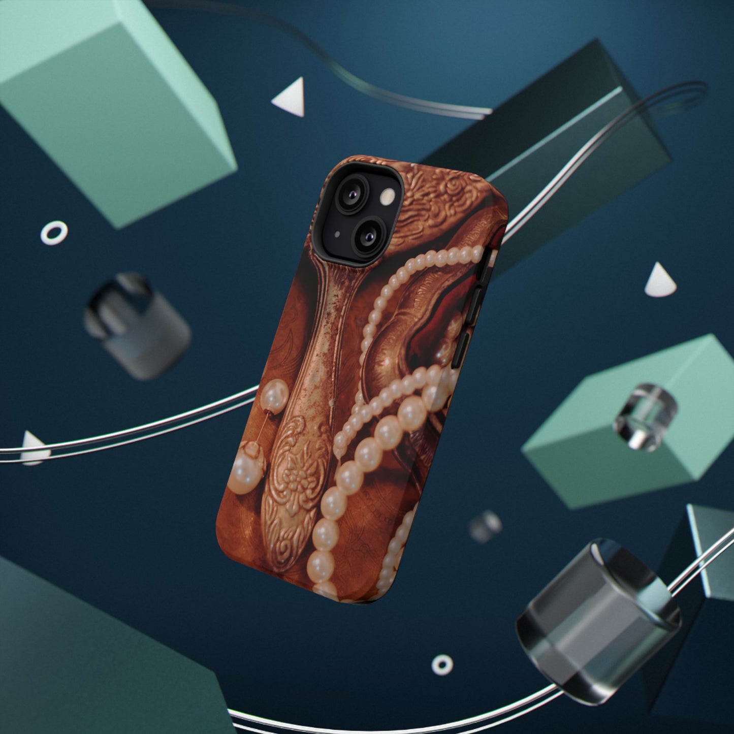 Impact-Resistant Phone Case – Bronze Vanity