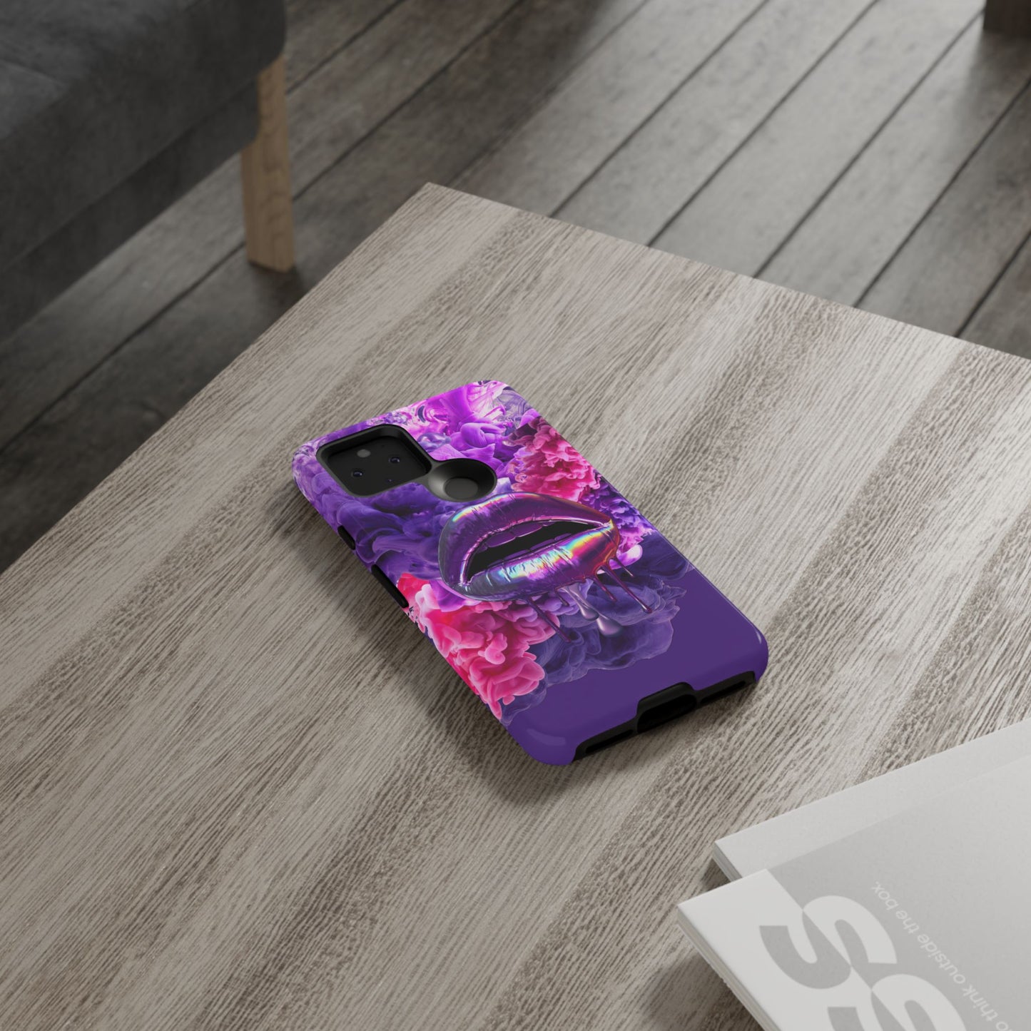 Protective Phone Case – Purple Haze Lips