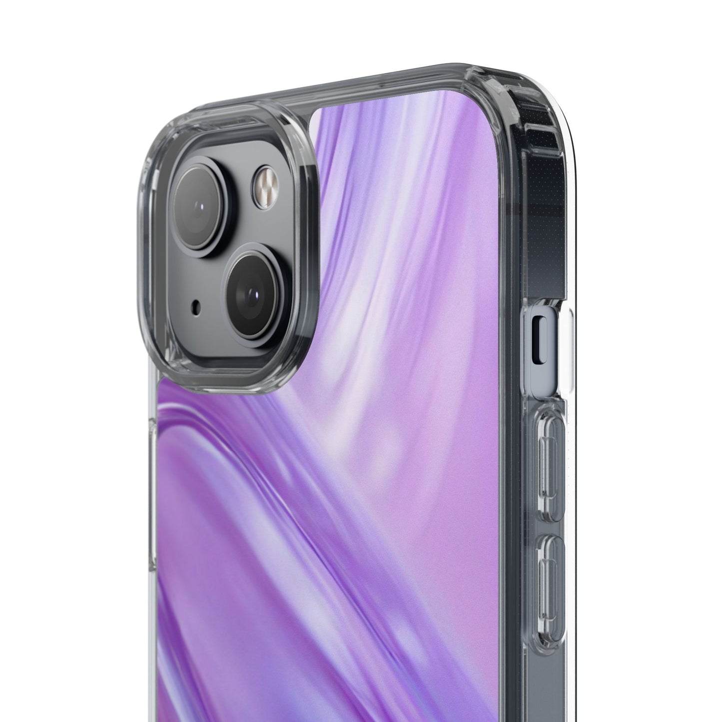 Clear Phone Case – Lavender Wave